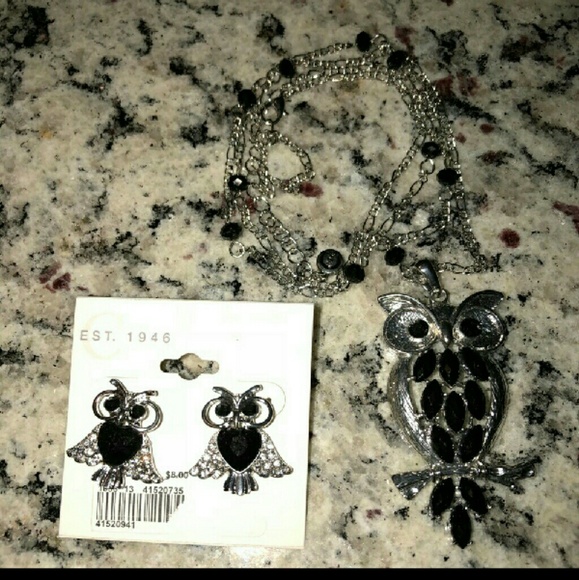 C EST1946 Jewelry - 🎊BOGO HALF PRICE🎊 Owl Necklace & earring set